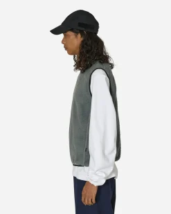 GR10K Knitwear^Alpha Sleeveless Gilet Gray
