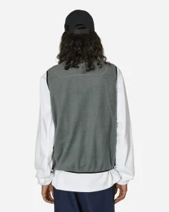 GR10K Knitwear^Alpha Sleeveless Gilet Gray