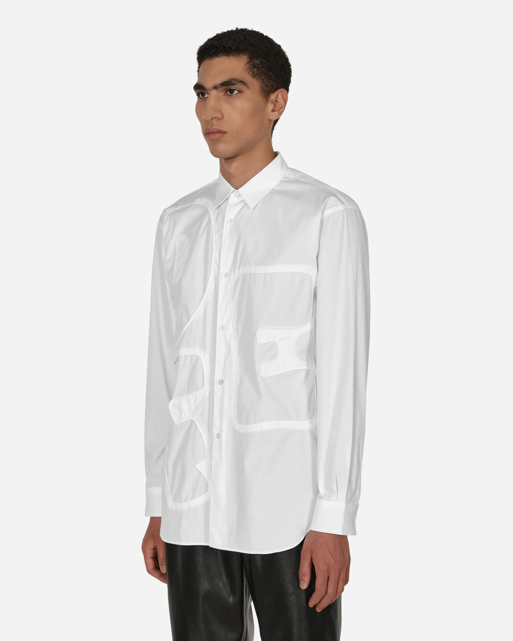 Comme Des Garçons Shirt Shirts^Alphabet Shirt White