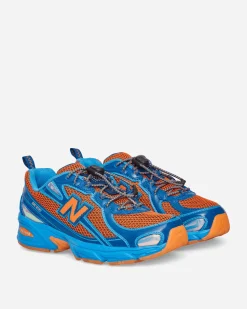 New Balance Sneakers·Low|Sneakers^Aminé 740 Sneakers Snorkel Blue / Persimmon Orange