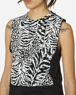 Aries T-Shirts^Animal Screen Vest Black