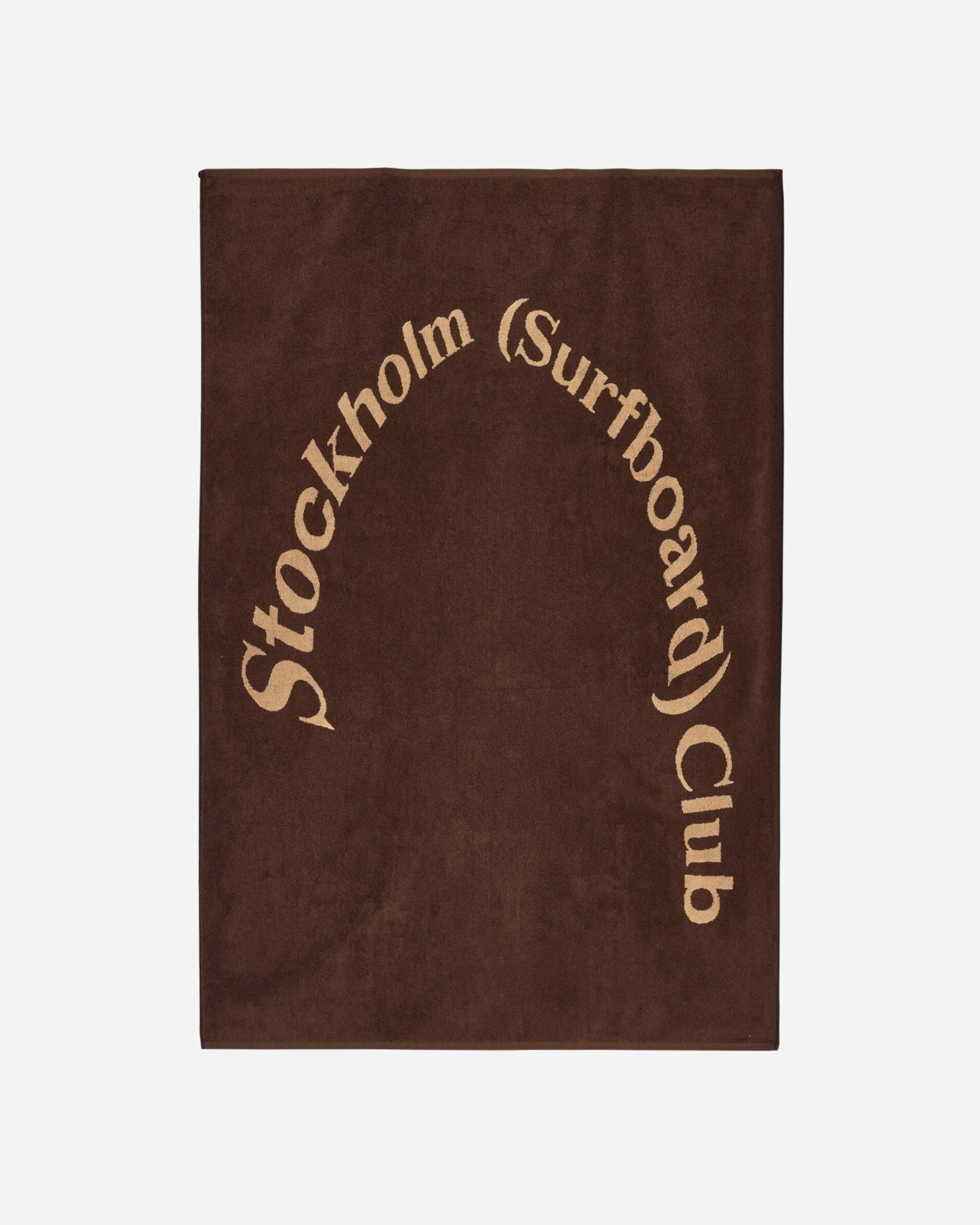 Stockholm (Surfboard) Club Textile^Arch Logo Towel Brown