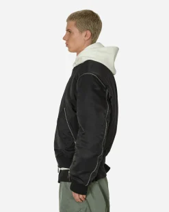 Off-White Coats And Jackets^Arrow Embroidered Zip Bomber Jacket Black