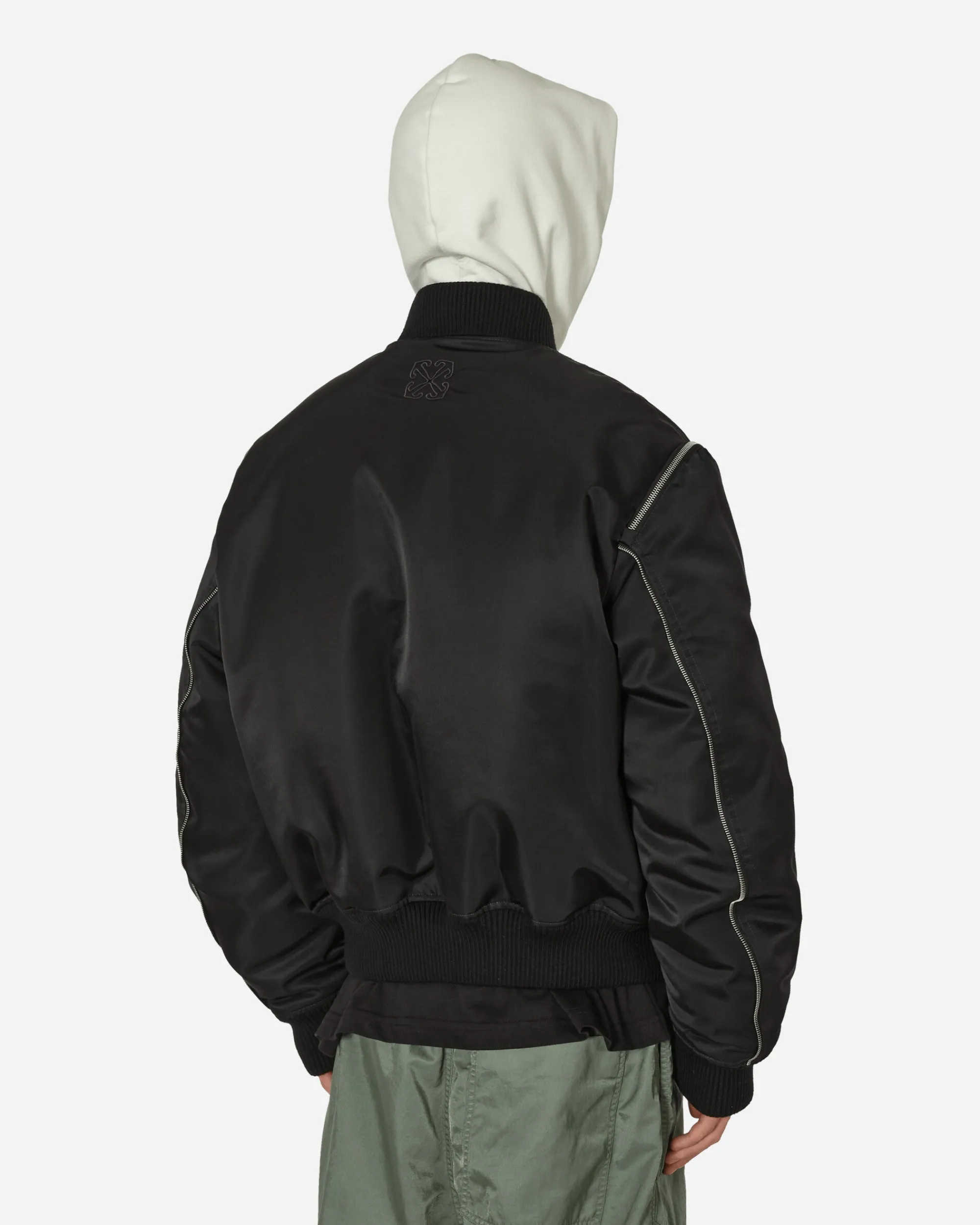 Off-White Coats And Jackets^Arrow Embroidered Zip Bomber Jacket Black