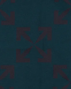 Off-White Textile^Arrow Napkin Set Blue