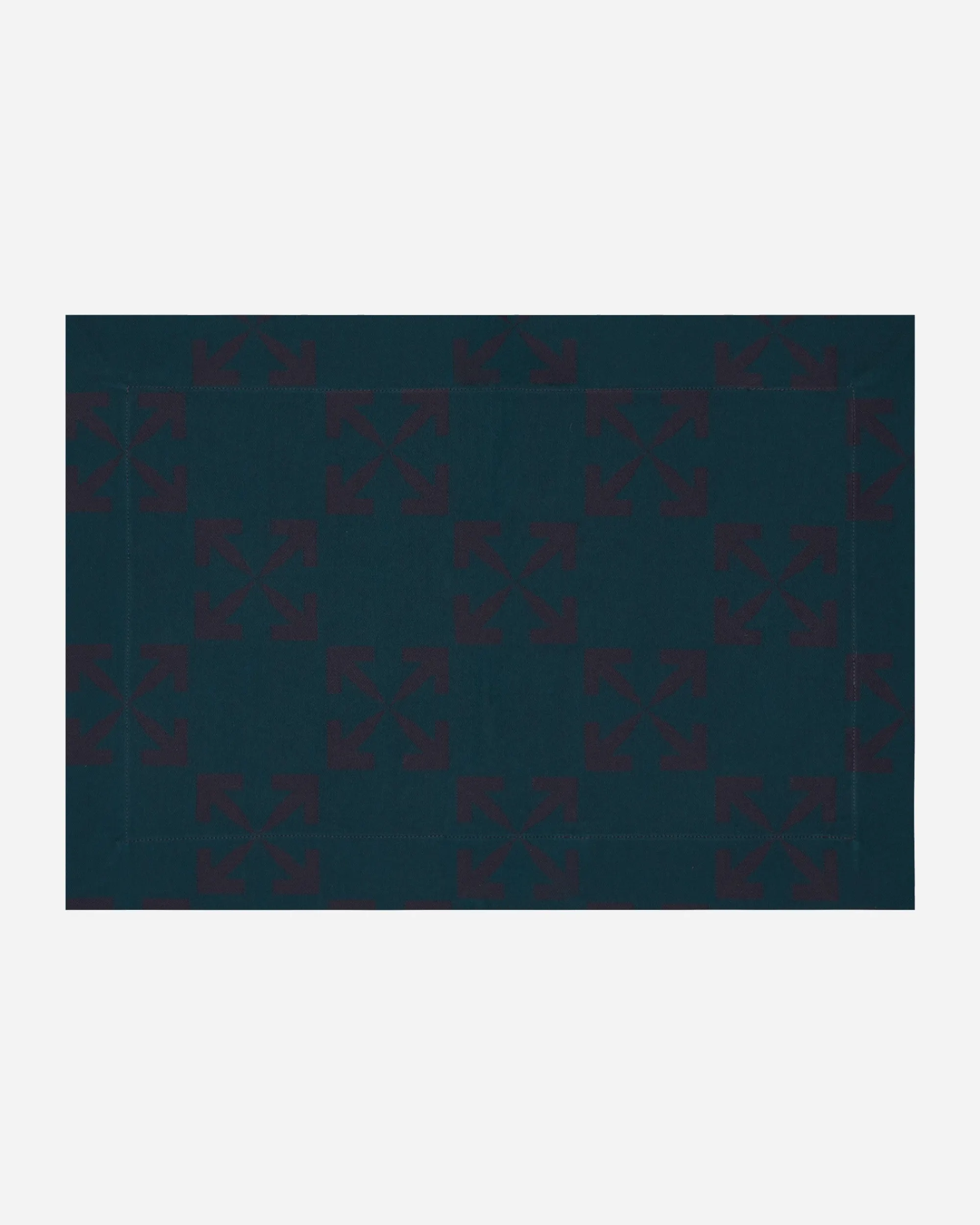 Off-White Textile^Arrow Table Mat Set Blue