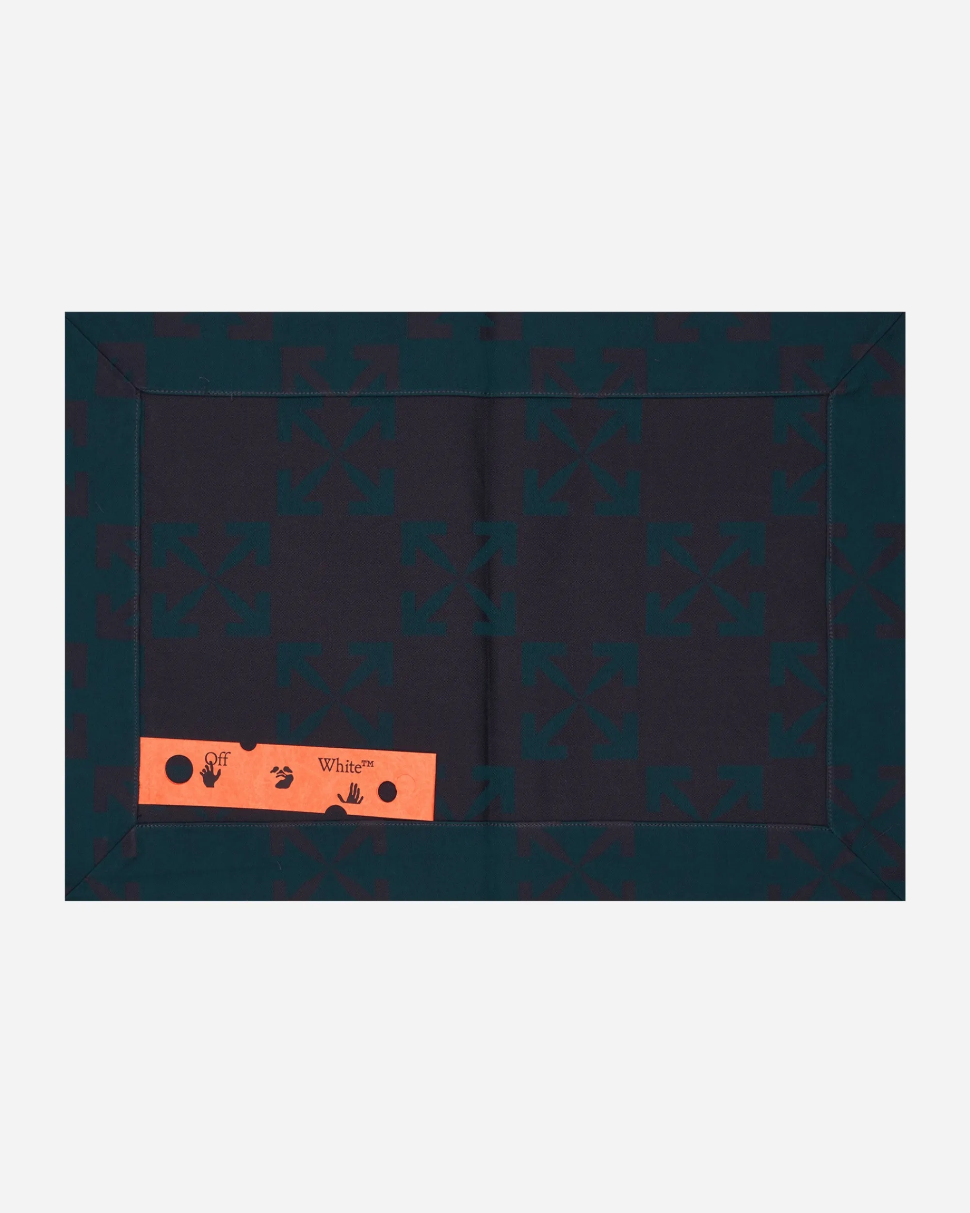 Off-White Textile^Arrow Table Mat Set Blue