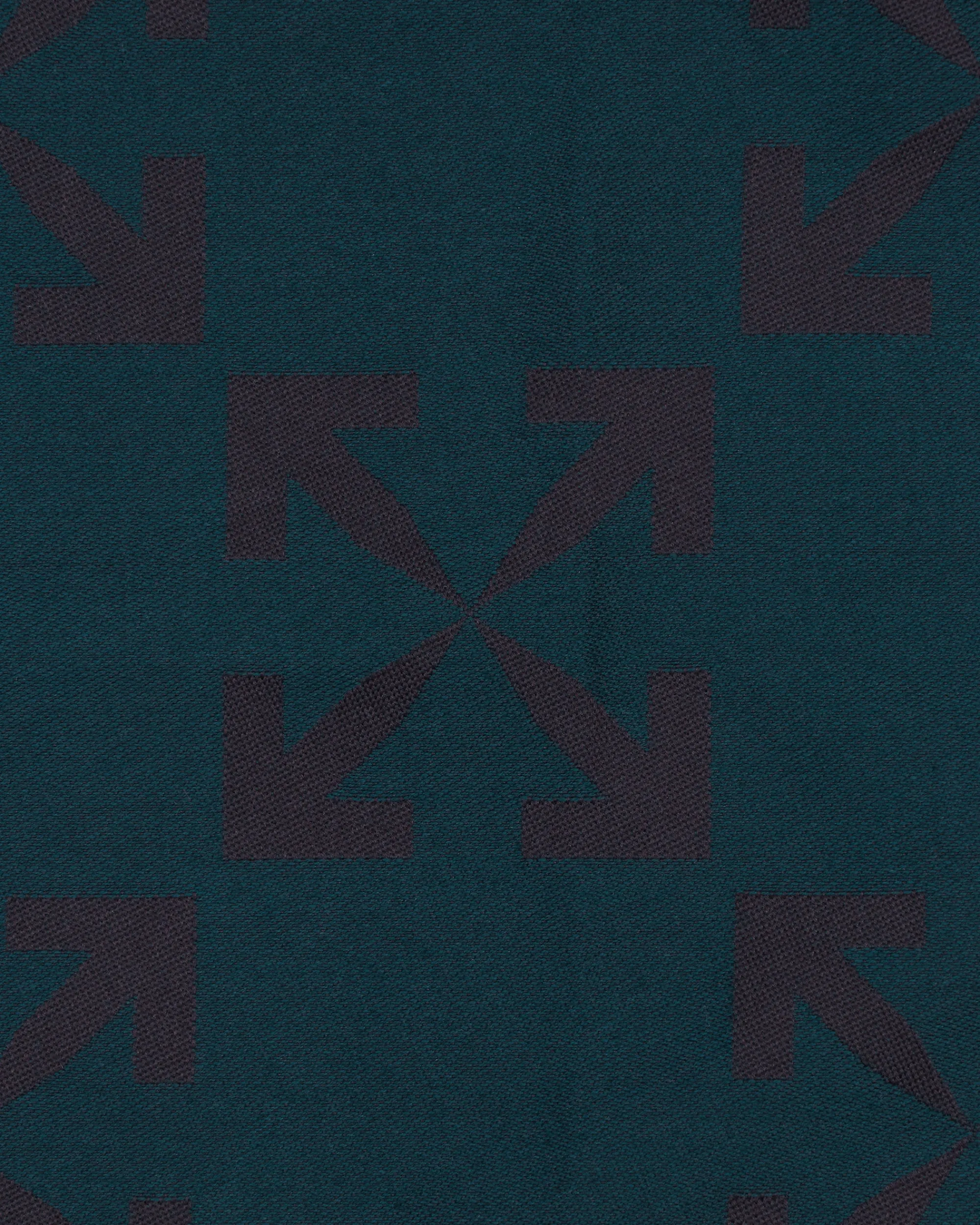 Off-White Textile^Arrow Table Mat Set Blue