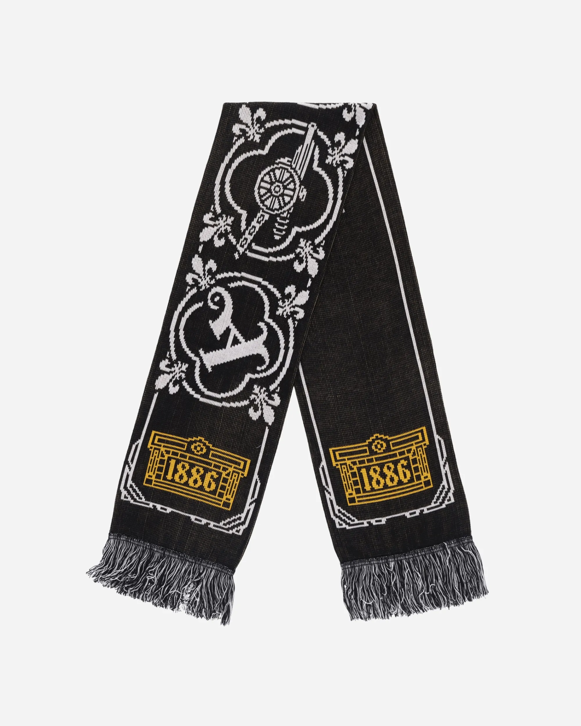 Aries Gloves And Scarves|Gloves And Scarves^Arsenal Bust Logo Scarf Black