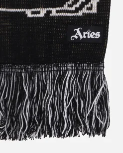 Aries Gloves And Scarves|Gloves And Scarves^Arsenal Bust Logo Scarf Black
