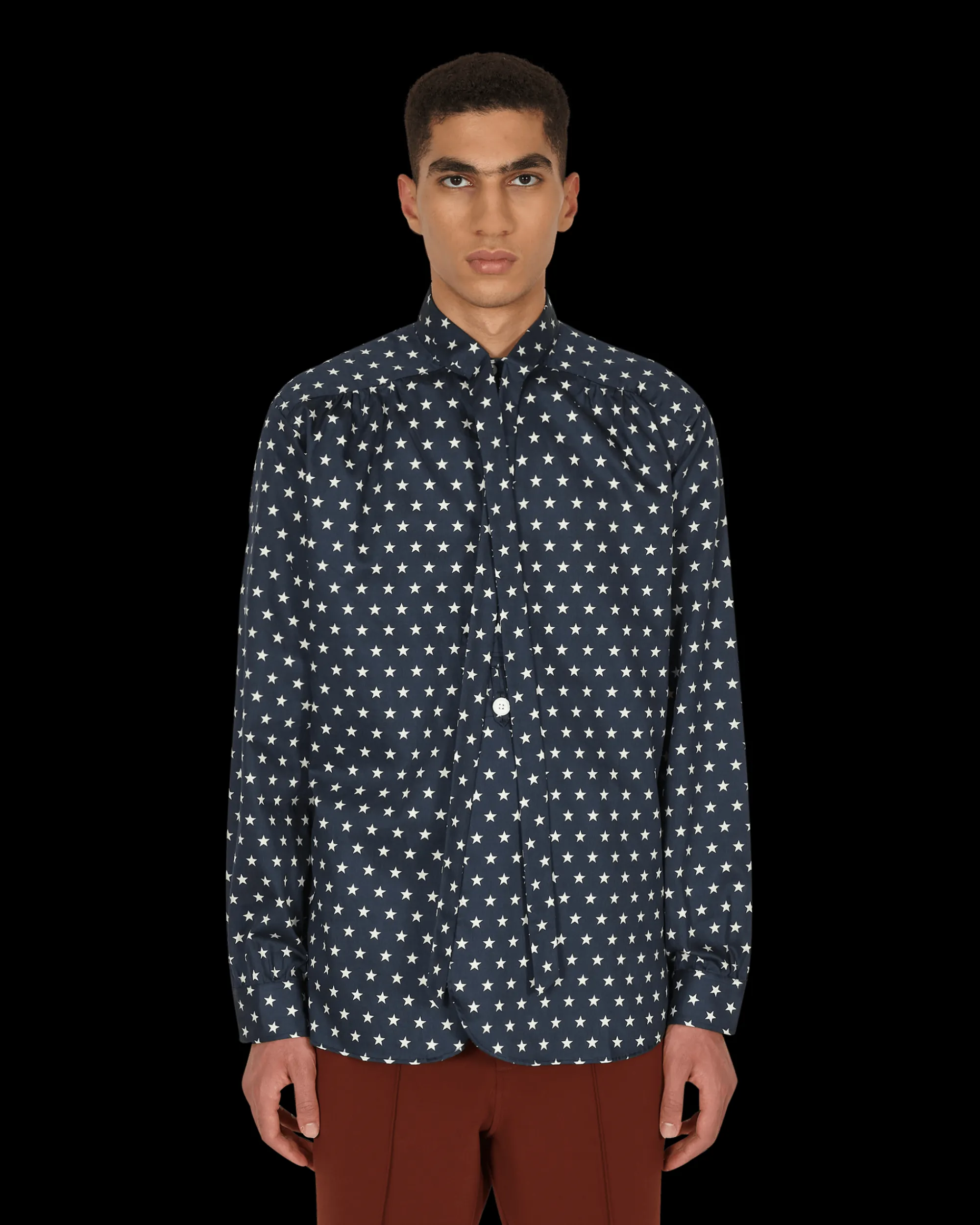 Needles Shirts^Ascot Collar EDW Shirt Blue