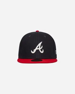 New Era Hats|Hats^Atlanta Braves 59FIFTY Cap Black