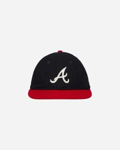 New Era Hats|Hats^Atlanta Braves Heritage Series Retro Crown 9FIFTY Strapback Cap Navy