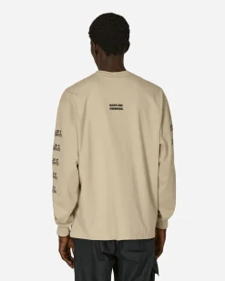 Neighborhood T-Shirts^Babylon LS-1 Longsleeve T-Shirt Beige