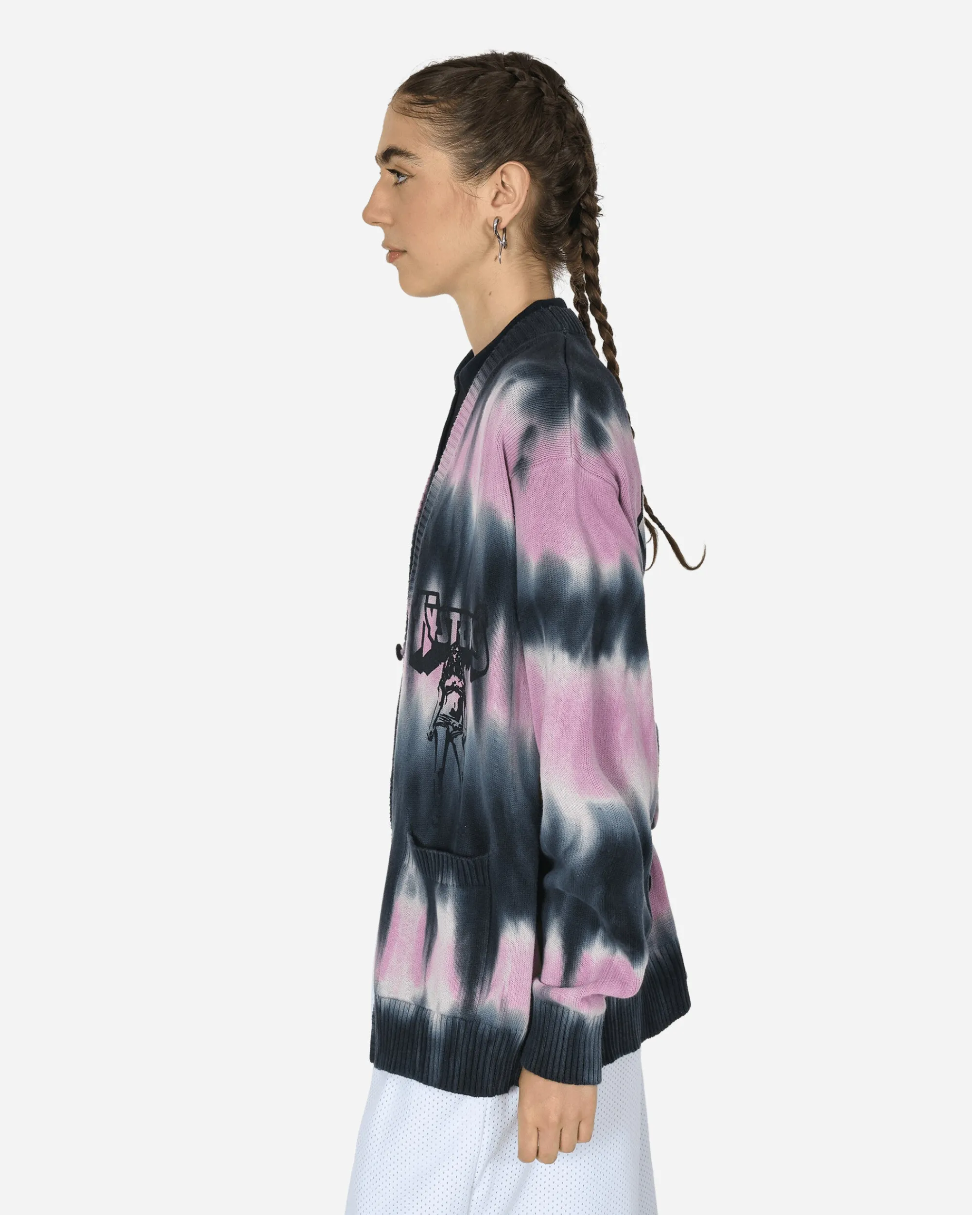 Hysteric Glamour Knitwears^Bad As Mama Tie-Dye Cardigan Black
