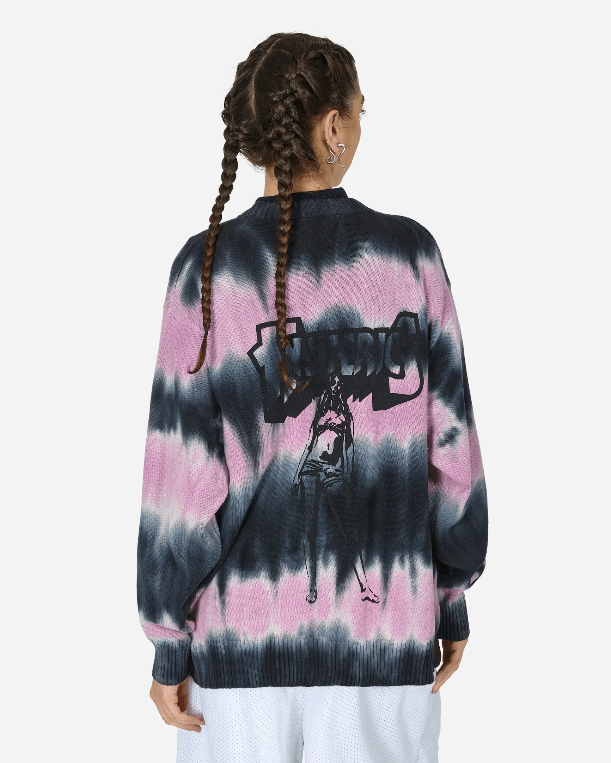 Hysteric Glamour Knitwears^Bad As Mama Tie-Dye Cardigan Black