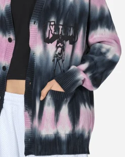 Hysteric Glamour Knitwears^Bad As Mama Tie-Dye Cardigan Black