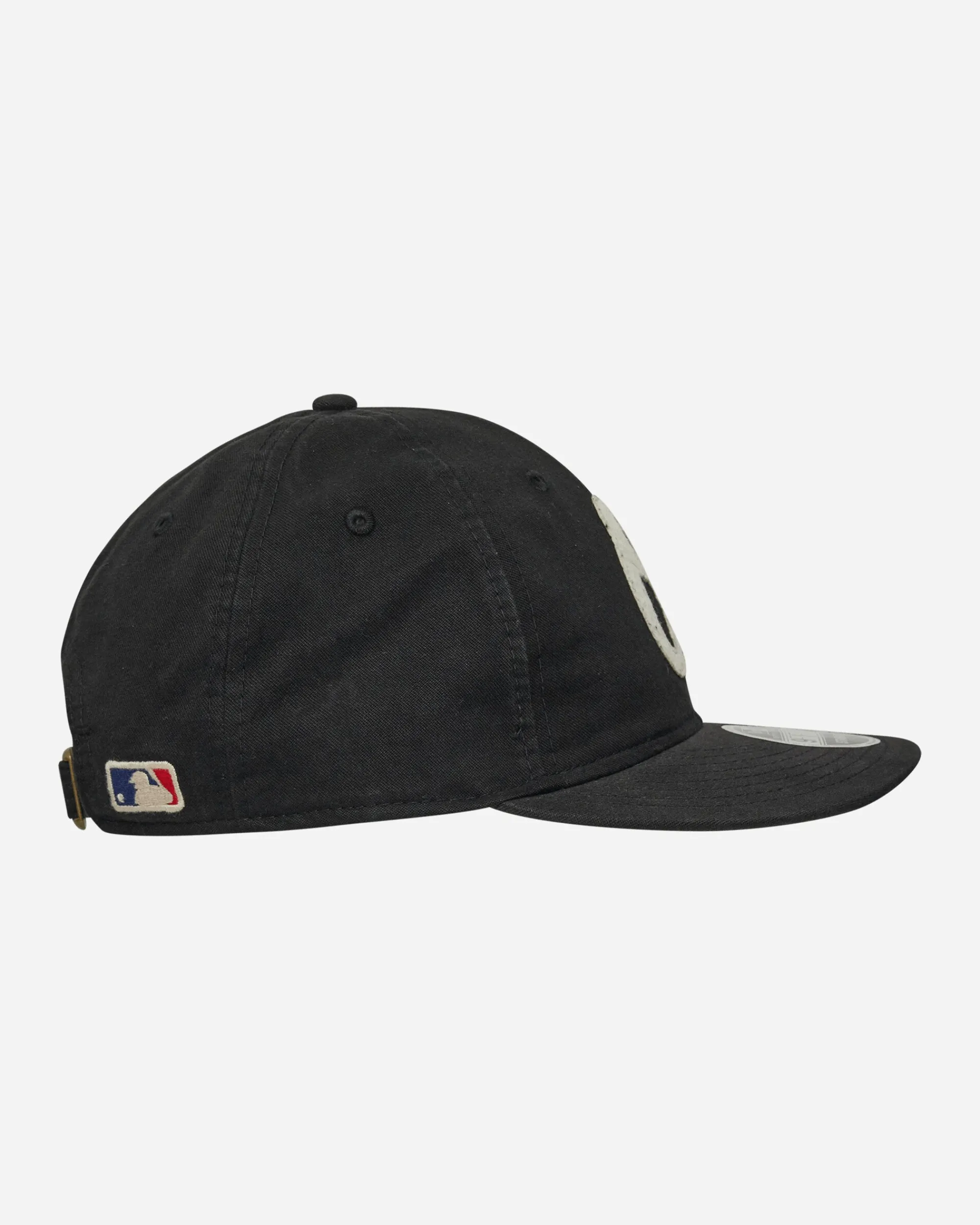 New Era Hats|Hats^Baltimore Orioles Canvas Felt Logo Retro Crown 9FIFTY Strapback Cap Black
