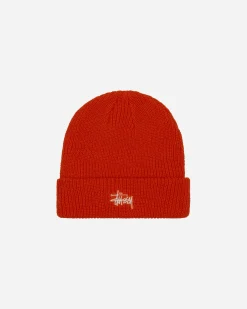 Stüssy Hats|Hats^Basic Cuff Beanie Habanero