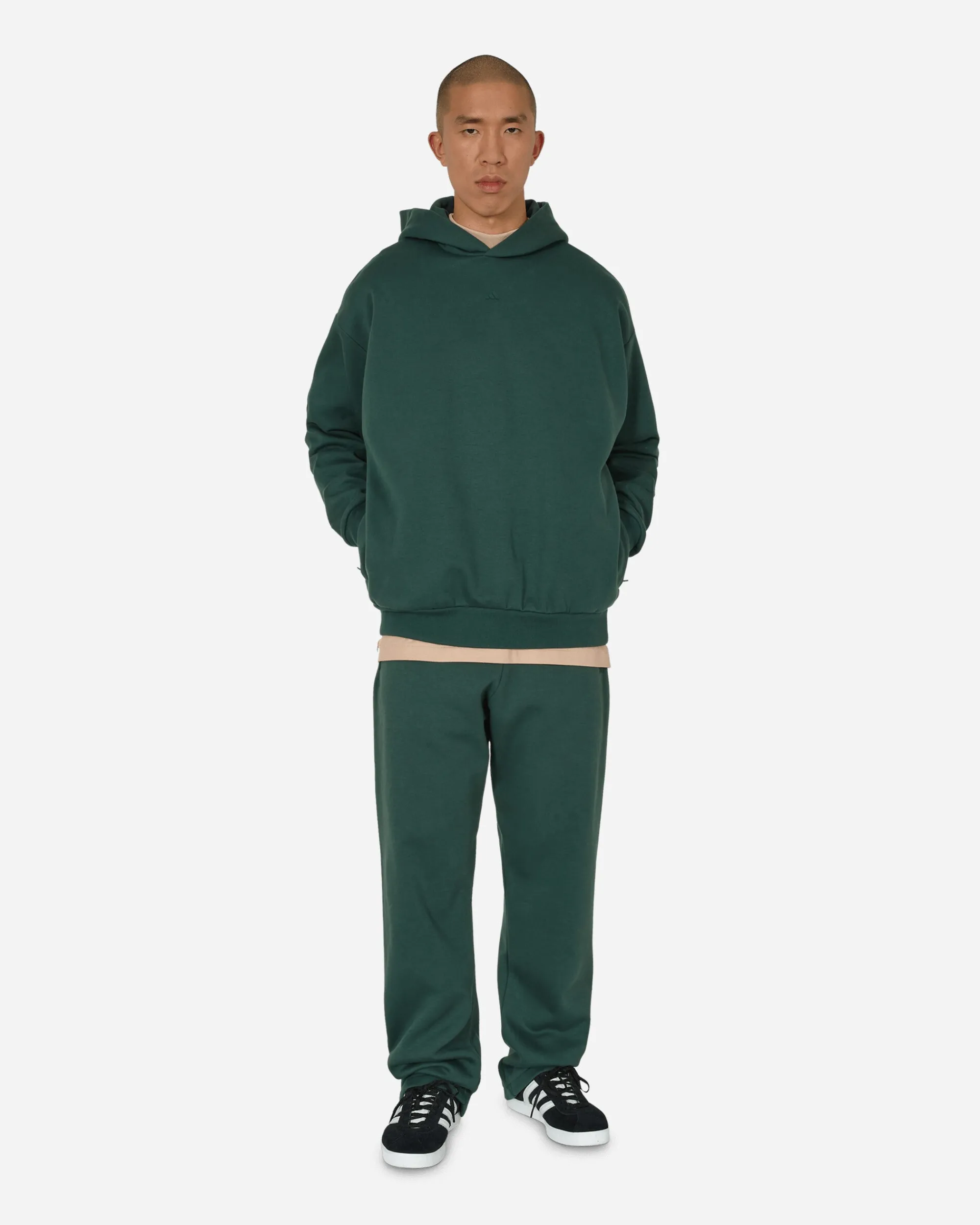 adidas Sweatshirts^Basketball Hooded Sweatshirt Mineral Green