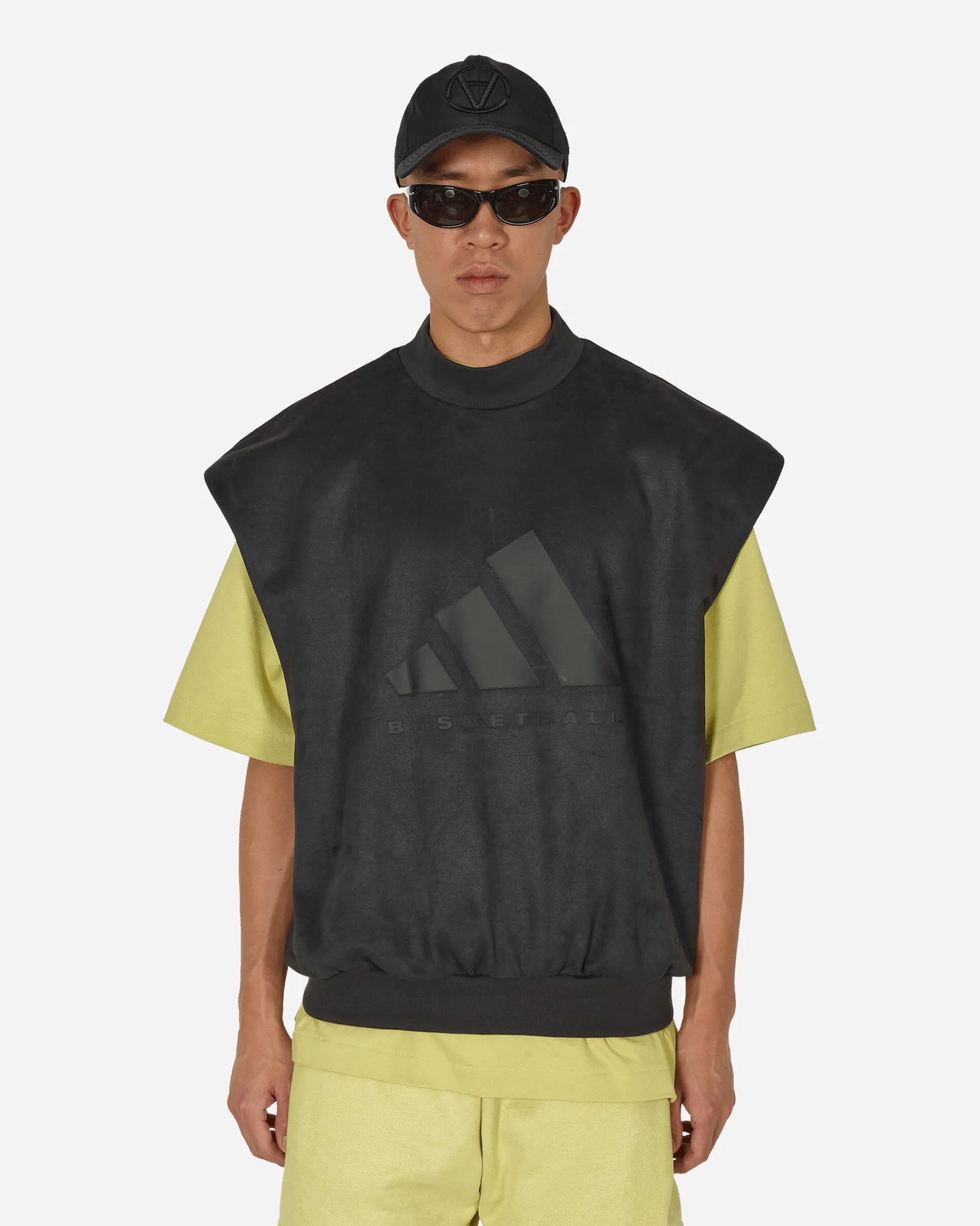 adidas Sweatshirts^Basketball Sueded Sleeveless Sweatshirt Carbon
