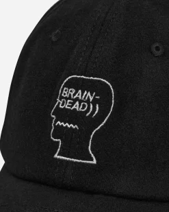 Brain Dead Hats|Hats^Batwing Logohead Hat Black