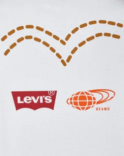 Levi's T-Shirts^BEAMS Graphic T-Shirt White