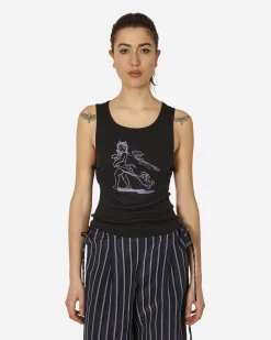 Priscavera T-Shirts^Bedazzle Devil Knot Tank Top Black