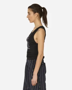 Priscavera T-Shirts^Bedazzle Devil Knot Tank Top Black
