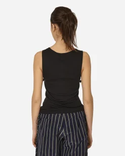 Priscavera T-Shirts^Bedazzle Devil Knot Tank Top Black