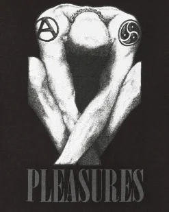 Pleasures T-Shirts^Bended T-Shirt Black
