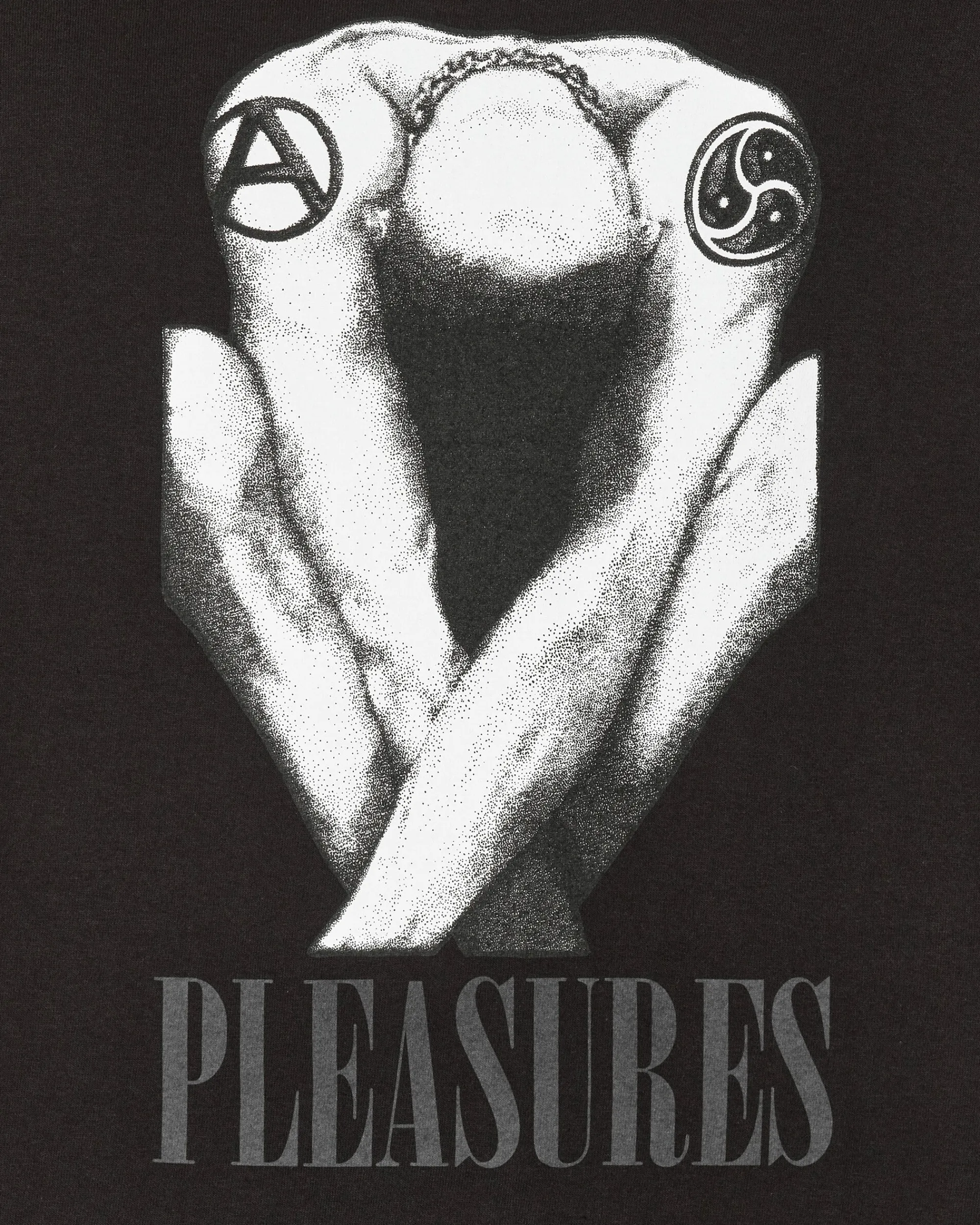 Pleasures T-Shirts^Bended T-Shirt Black