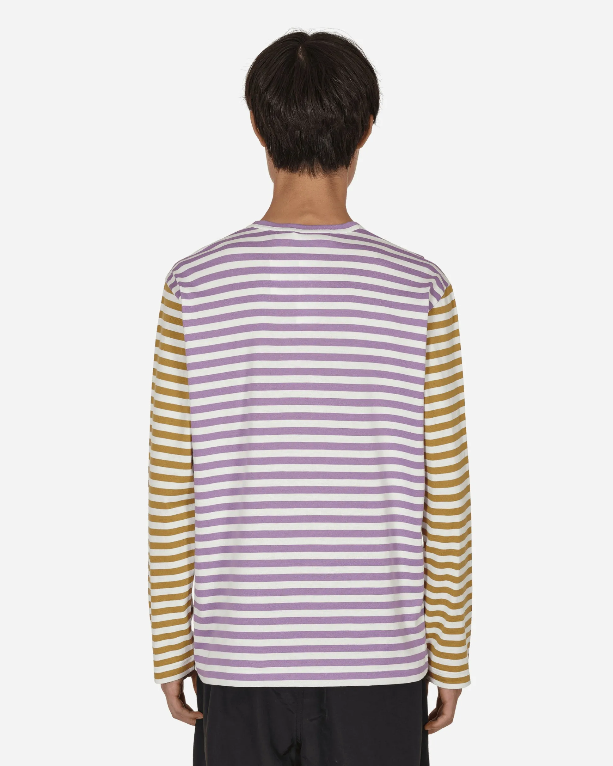 Comme Des Garçons Play T-Shirts^Bi-Color Stripe Longsleeve T-Shirt Purple