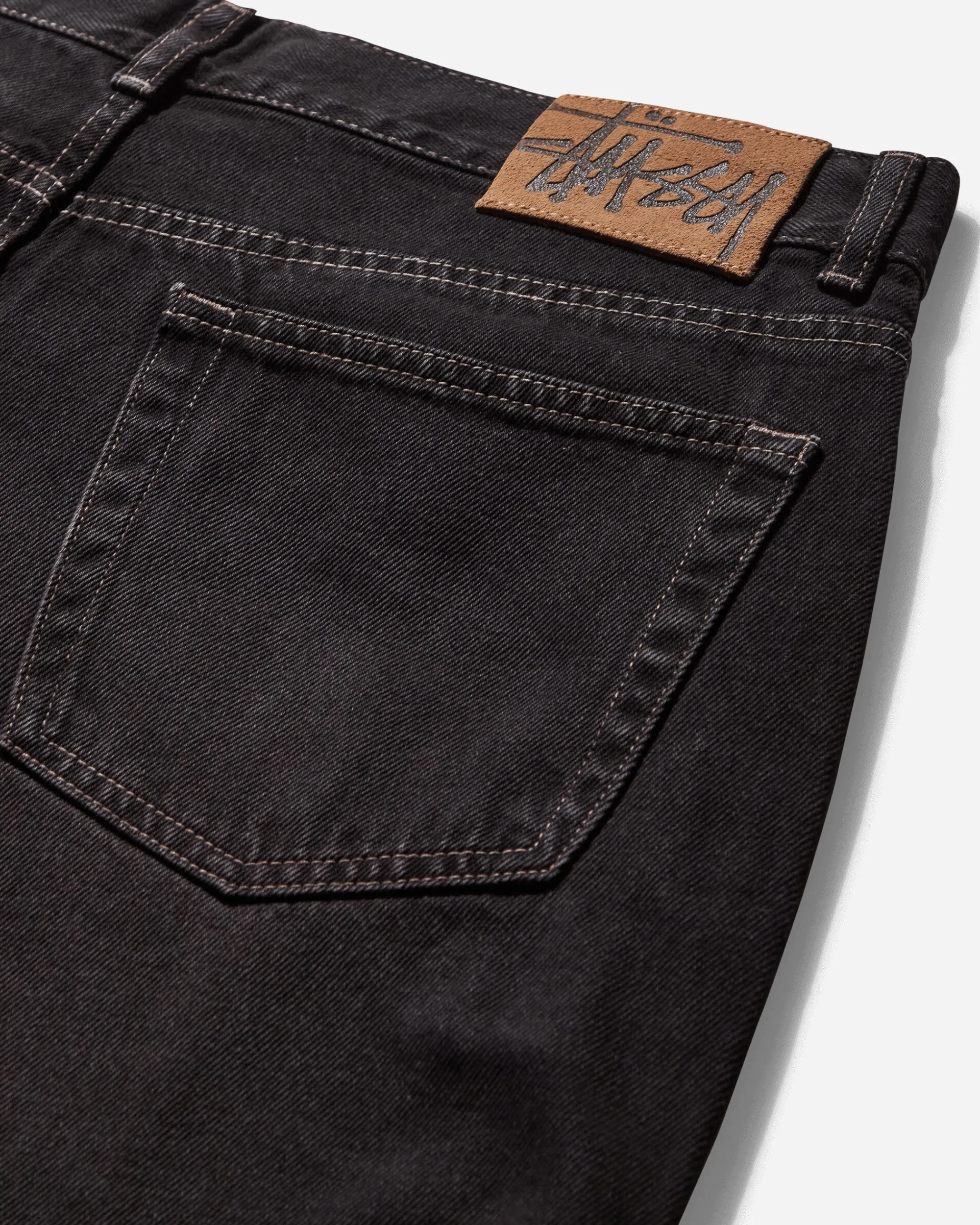 Stüssy Pants^Big Ol' Jeans Vintage Wash Denim Black