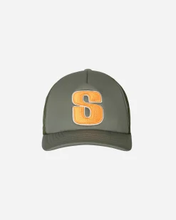 Stüssy Hats|Hats^Big S Trucker Cap Olive