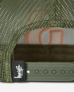 Stüssy Hats|Hats^Big S Trucker Cap Olive