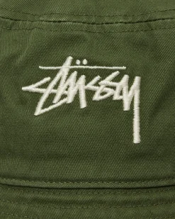 Stüssy Hats|Hats^Big Stock Bucket Hat Olive