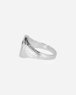 Octi Jewellery|Jewellery^Black Diamond Globe Signet Ring Silver