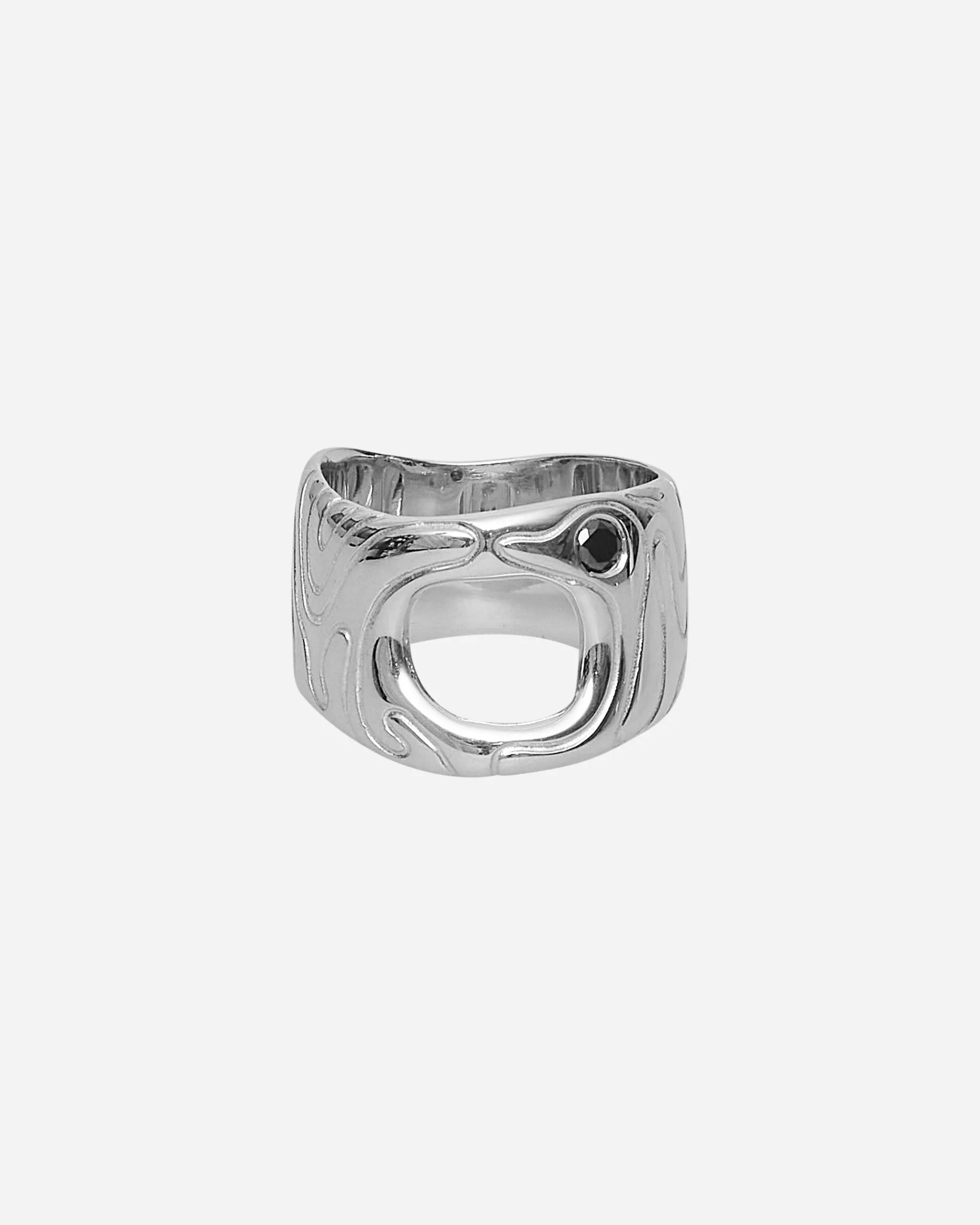 Octi Jewellery|Jewellery^Black Sapphire Globe Ring Silver