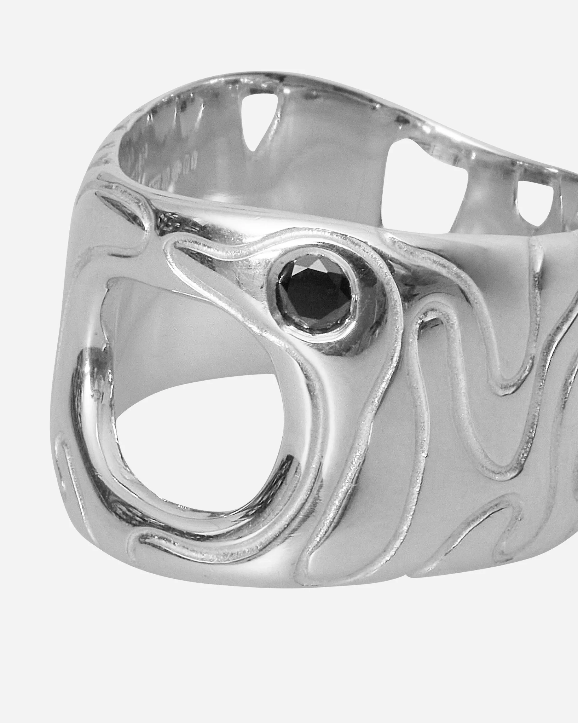 Octi Jewellery|Jewellery^Black Sapphire Globe Ring Silver