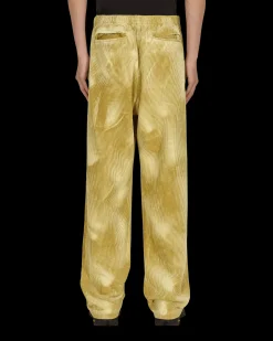 Brain Dead Pants^Bleached Cord Climber Pants Yellow