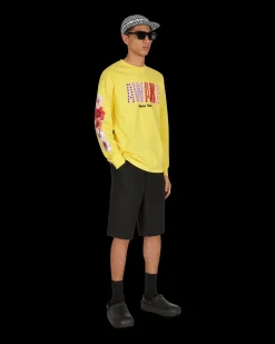 Awake NY T-Shirts^Bloom Logo Longsleeve T-Shirt Yellow
