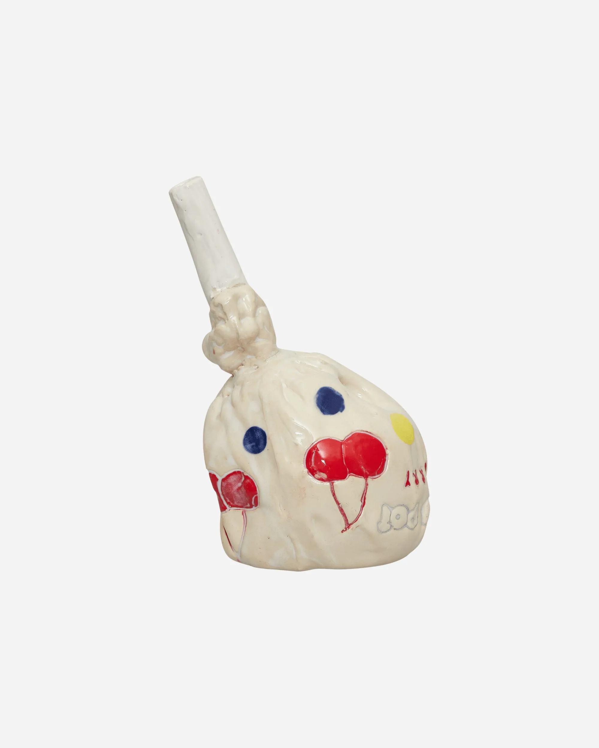Big Bell Ceramics High Times^Blow Pot Pipe White