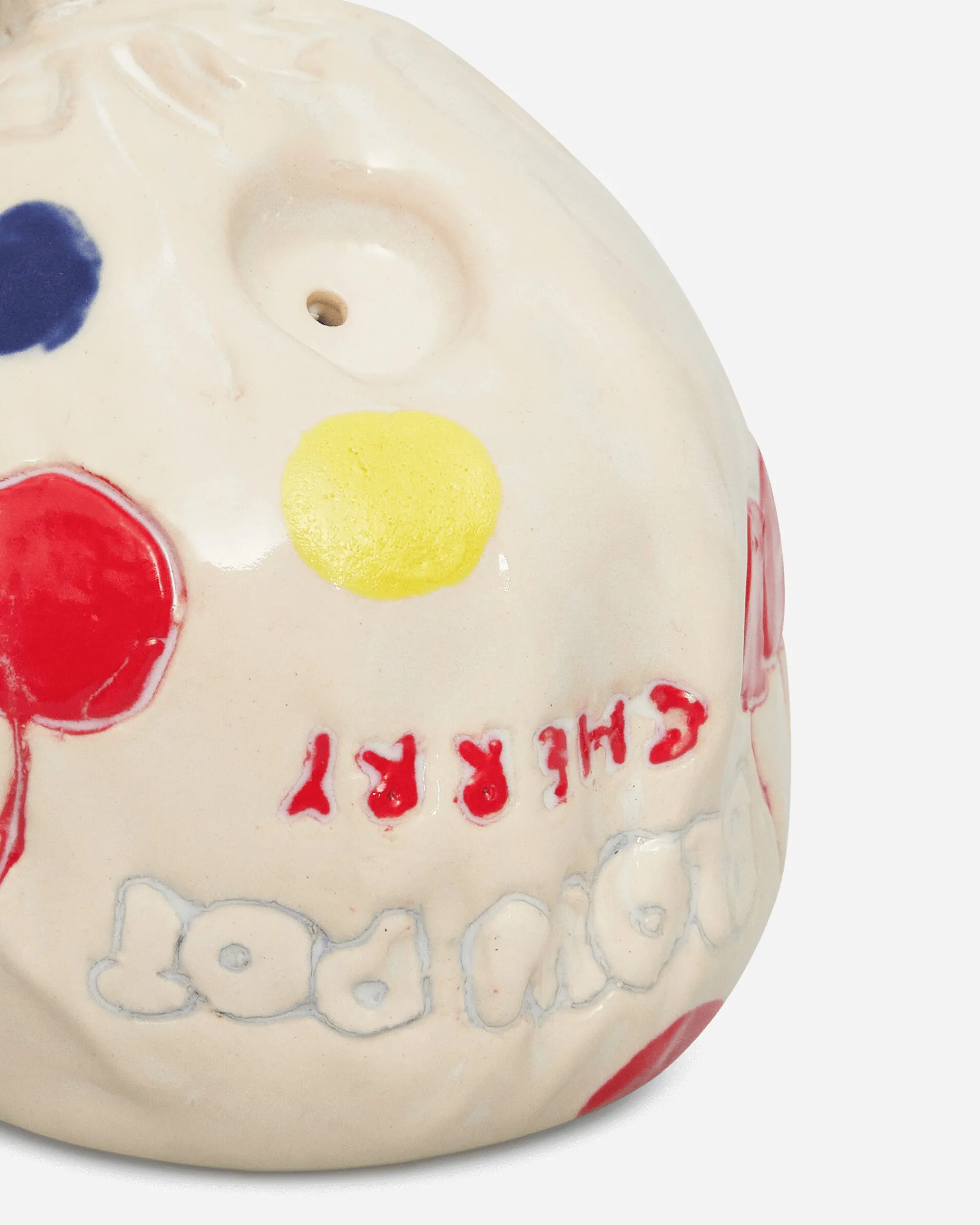 Big Bell Ceramics High Times^Blow Pot Pipe White