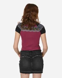 Cormio T-Shirts^Boah 2.0 Raglan T-Shirt Prune / Black