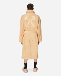 Off-White Textile^Bookish Bathrobe Beige