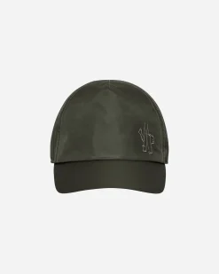 Moncler Hats|Hats^Born To Protect Embroidered Logo Baseball Cap Green