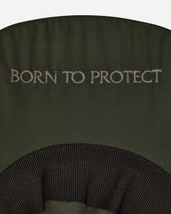 Moncler Hats|Hats^Born To Protect Embroidered Logo Baseball Cap Green