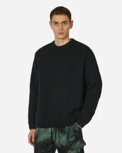 Song for the Mute Knitwear^Boucle Oversized Sweater Black