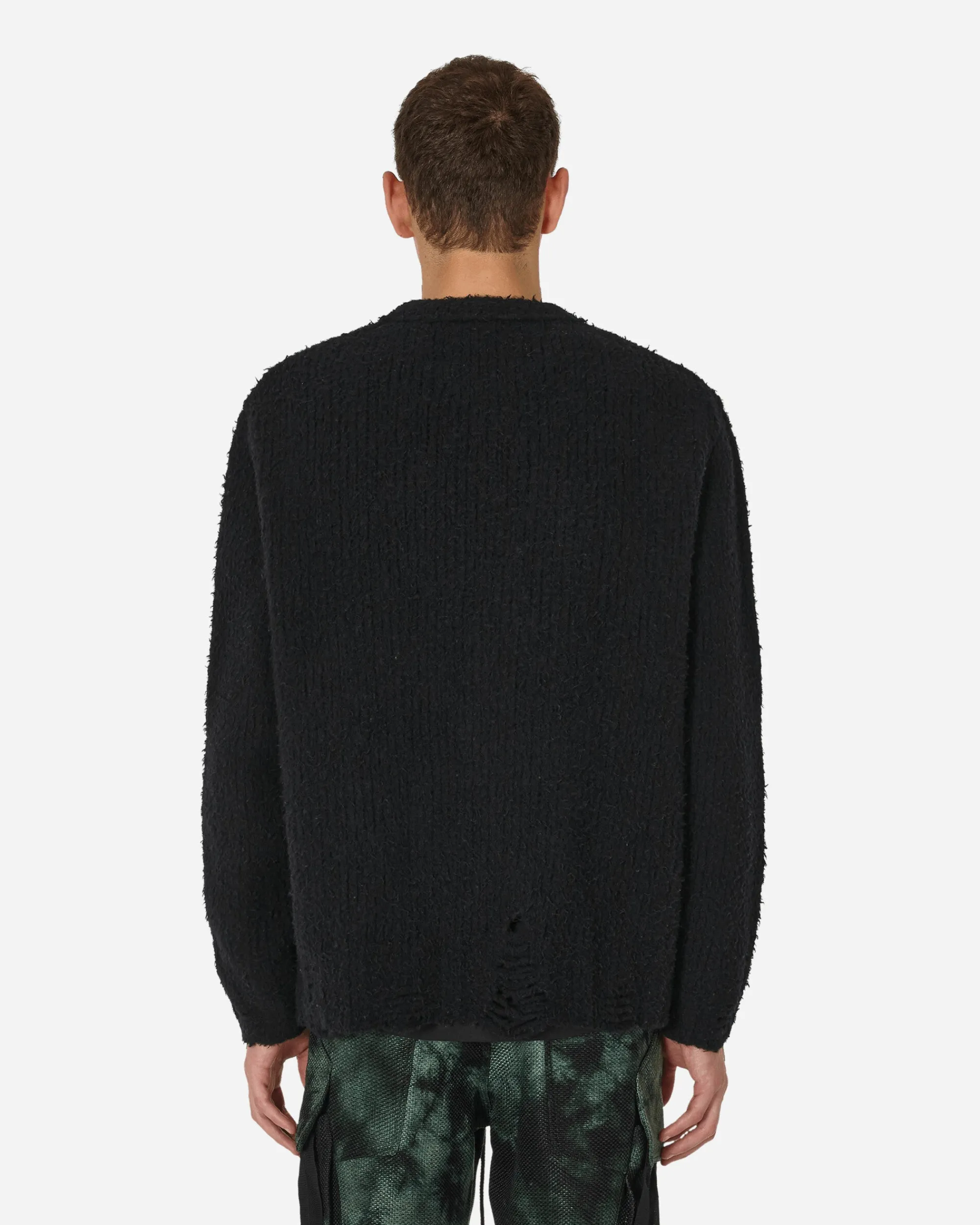 Song for the Mute Knitwear^Boucle Oversized Sweater Black